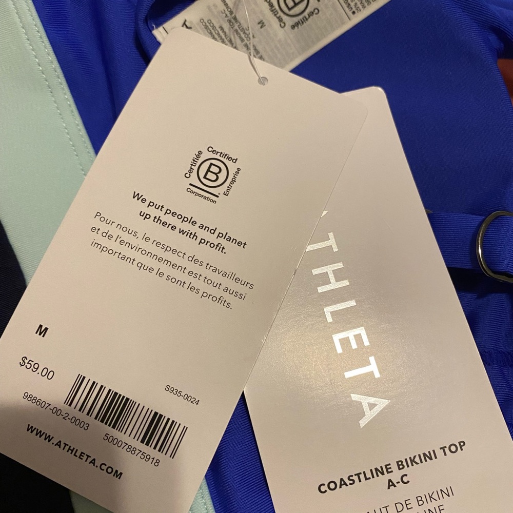 💙 Athleta Coastline Bikini Top A-C // Cerulean - Picture 4 of 6